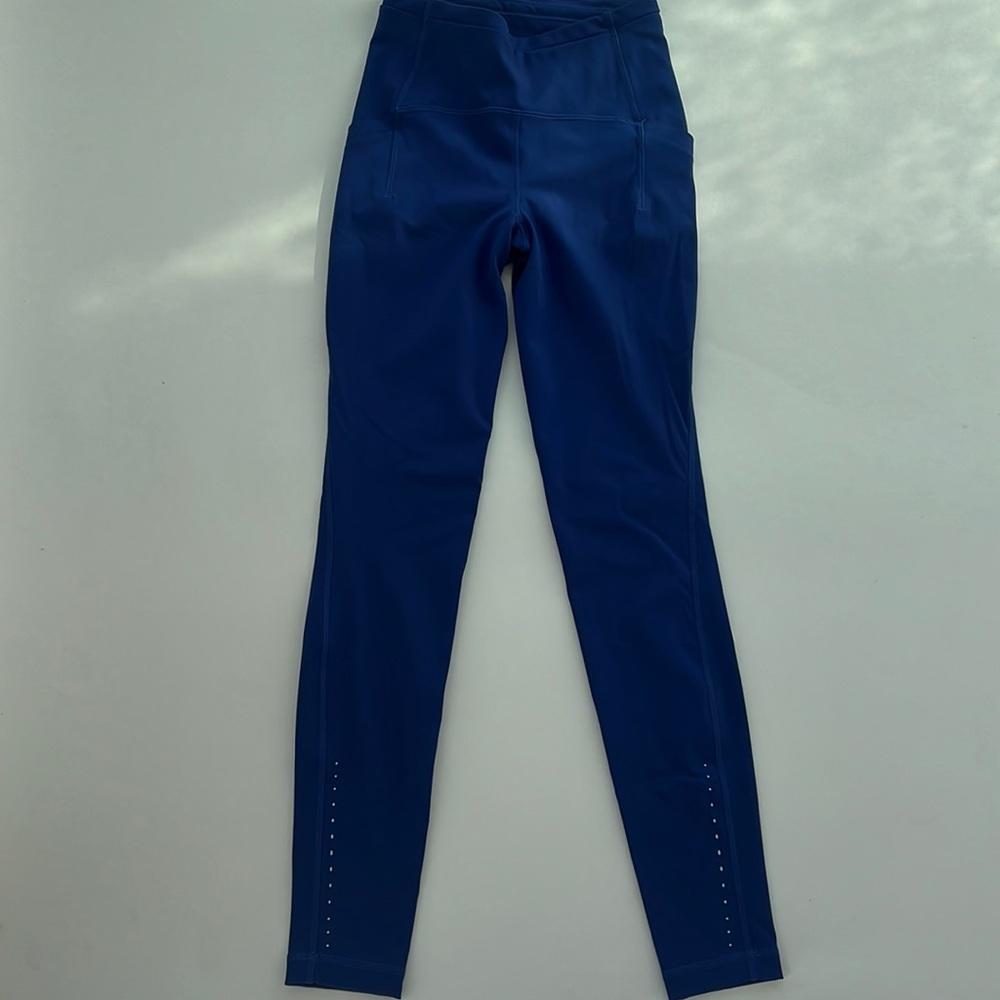 size 4 lululemon leggings blue